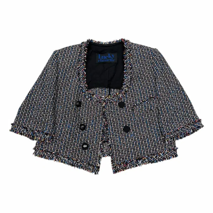 [BUNJANG] Lucky Chouette Tweed Jacket (Size 36) / 럭키슈에뜨 트위드 자켓 36