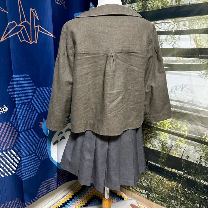 [BUNJANG] Samantha Moss Round Collar Pintuck Button Jacket / sm2 사만사모스 둥근 카라 핀턱 왕단추 자켓 모리 모리걸 사와코