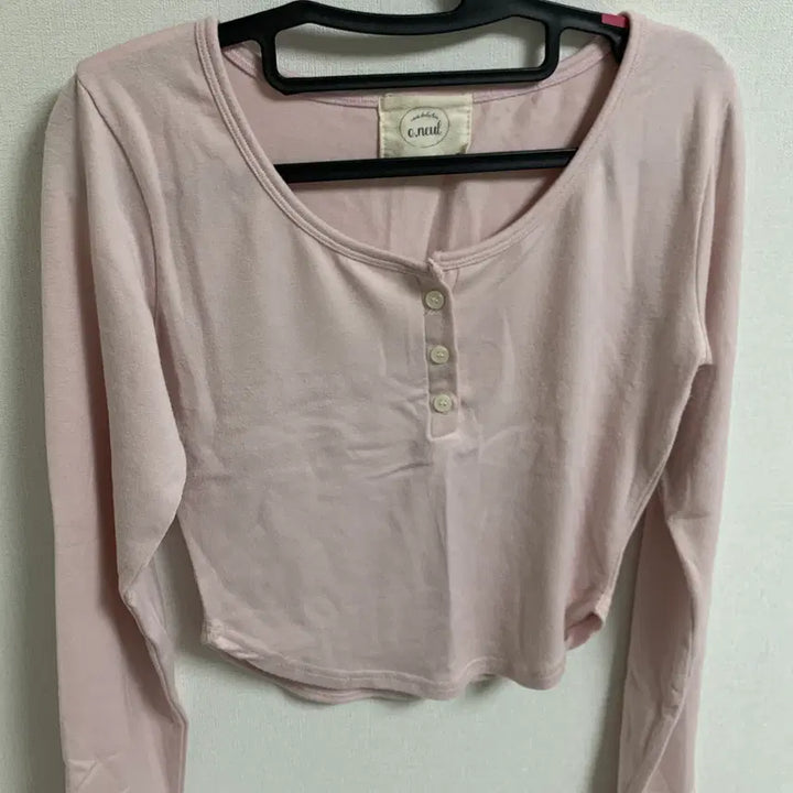 [BUNJANG] O,neul Button Glam Top - Baby Pink Top / 오이니 [o,neul] button glam top 베이비핑크 글램탑