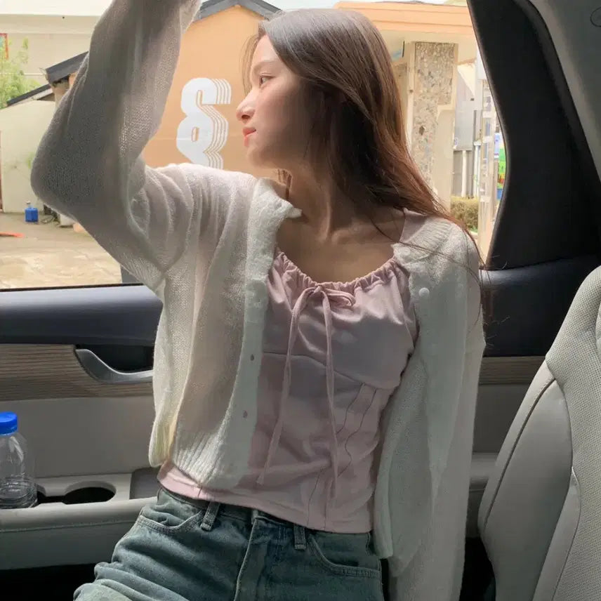 [BUNJANG] O,neul Nancy Top - Indie Pink Blouse / 오이니 [o,neul] nancy top 낸시탑 인디핑크