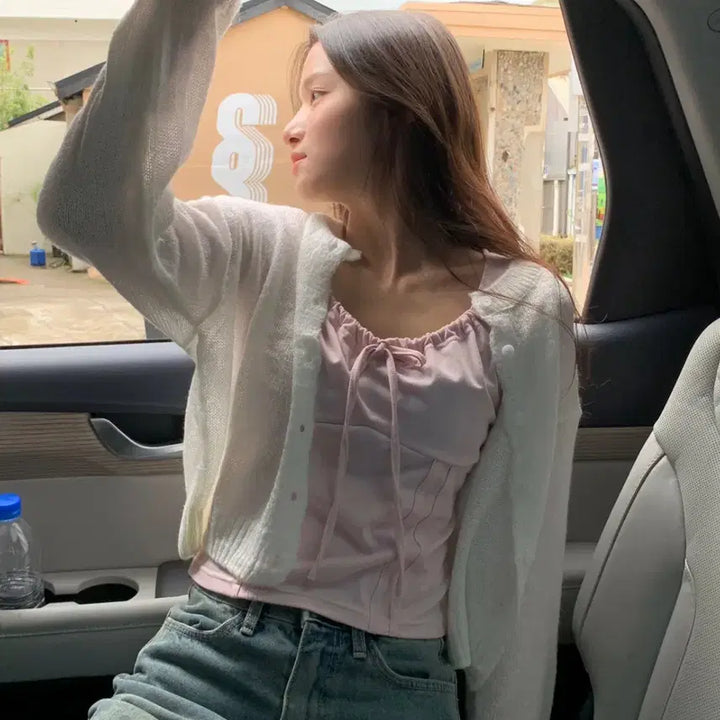 [BUNJANG] O,neul Nancy Top - Indie Pink Blouse / 오이니 [o,neul] nancy top 낸시탑 인디핑크