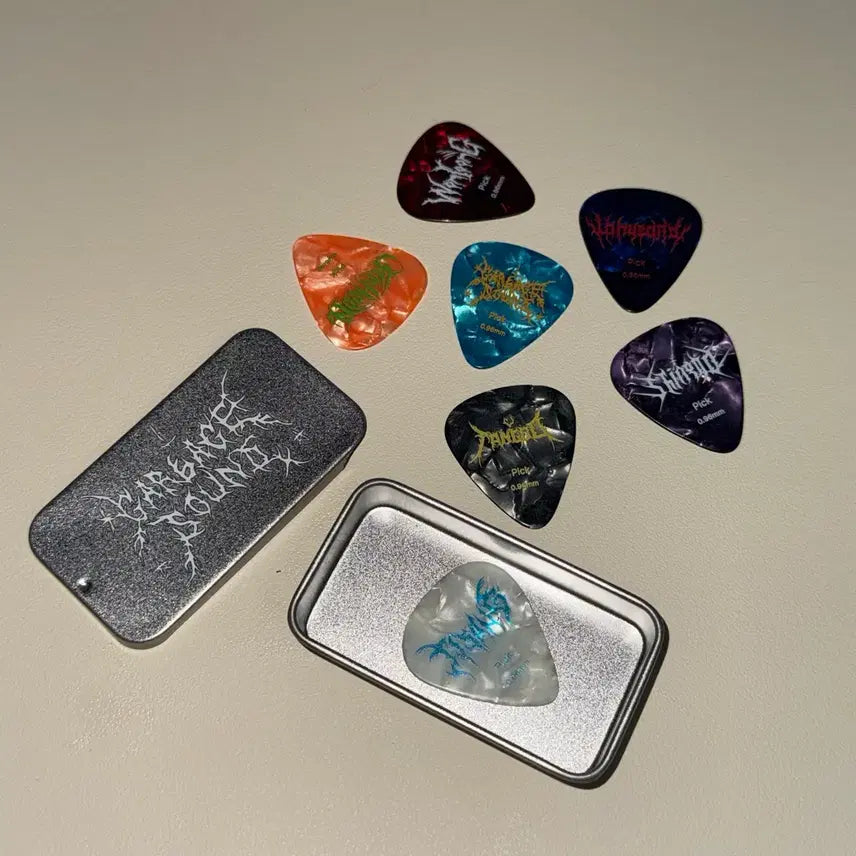 [BUNJANG] Garbage Time KABTA Gitah Pick Tin Case Set Bundle / 가비지타임 갑타 내만굿님 기타 피크 틴케이스 세트 일괄