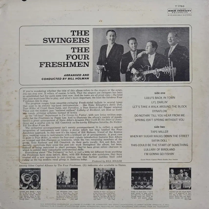 [BUNJANG] Four Freshmen The Swingers LP / 포 프레시맨 The Swingers LP