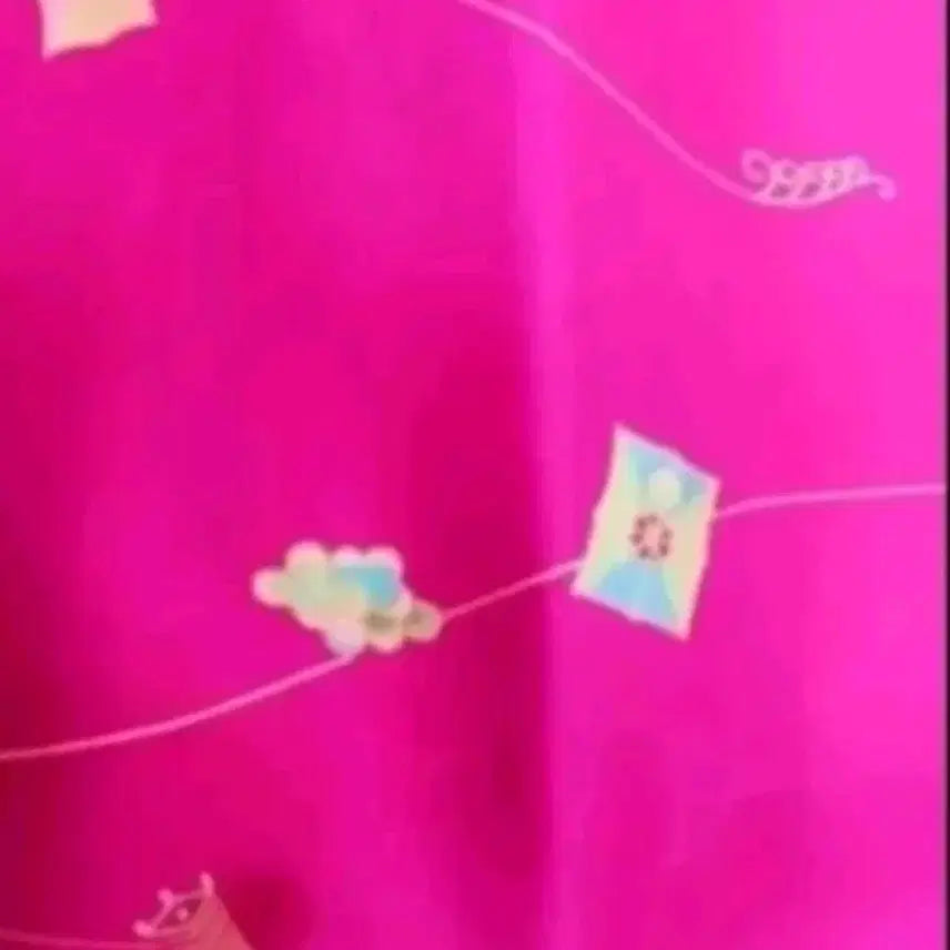 [BUNJANG] Vibrant Hot Pink Hanbok Skirt / 본격 한복 치마