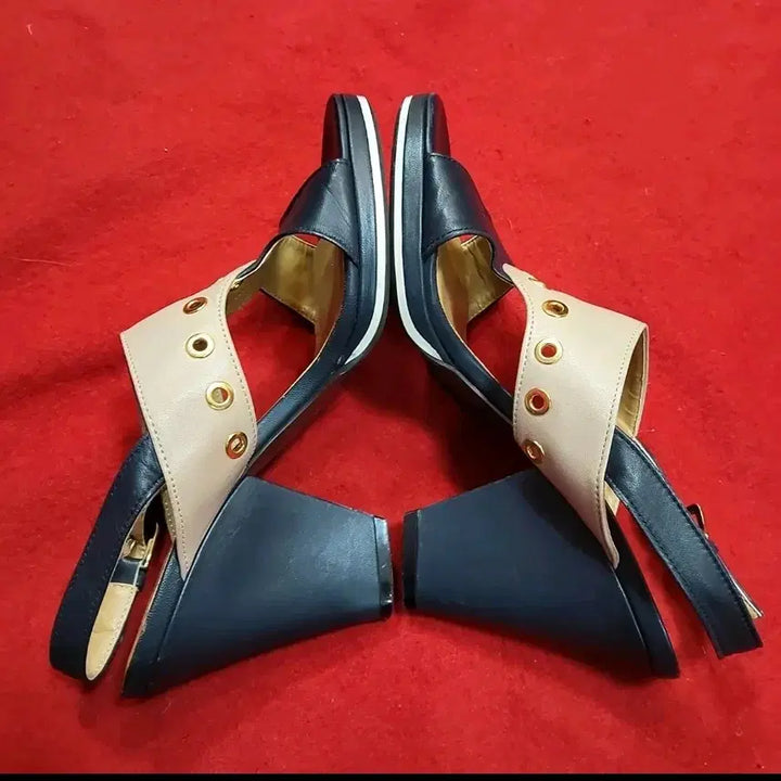 [BUNJANG] Orange Soda Two-Tone Sandal Heels / Orange Soda 투톤 샌들힐