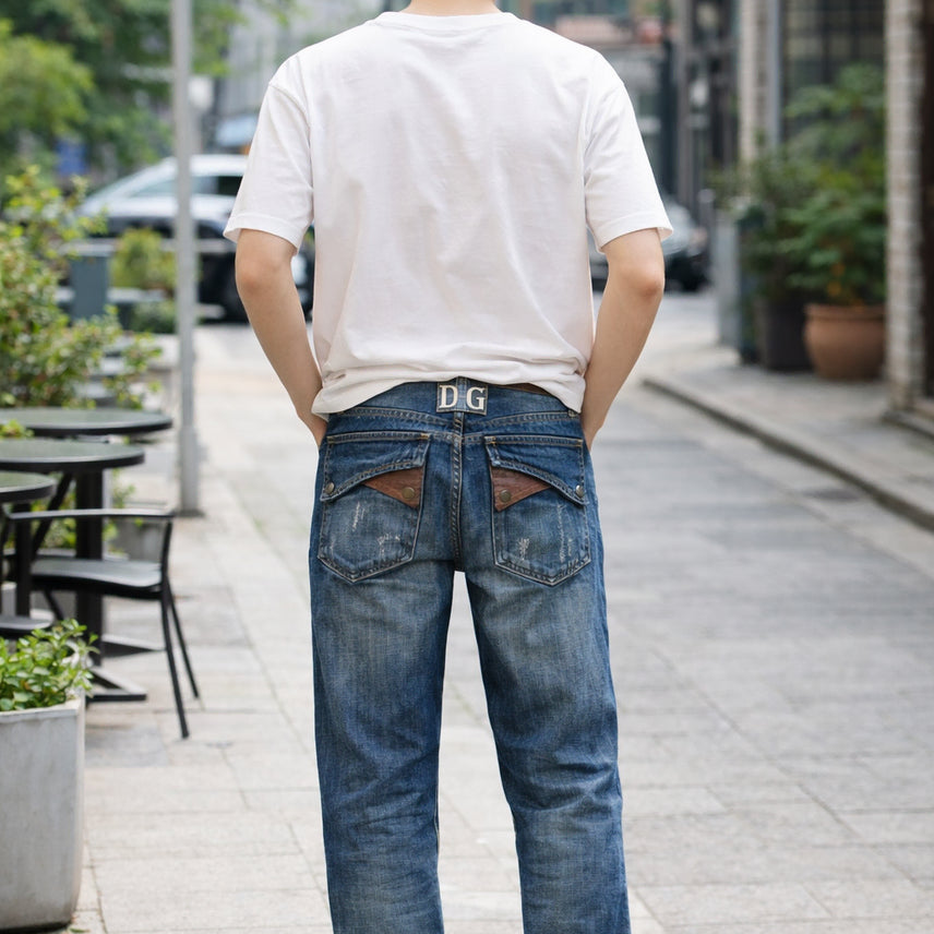 [BUNJANG] Dolce &amp; Gabbana DG Back Logo Vintage Denim Jeans / 돌체앤가바나 DG 백로고 빈티지 데님 31