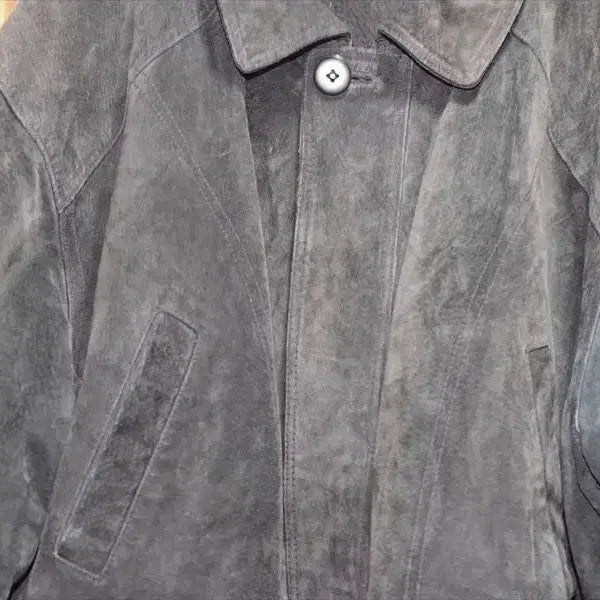 [BUNJANG] Suede Leather Half Coat / 진짜 스웨이드 가죽 하프 코트 판매