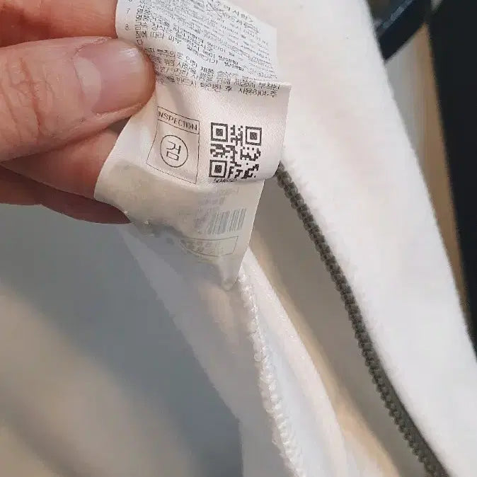 [BUNJANG] National Geographic White Fleece Jacket M / 내셔널지오그래픽 흰색 플리스 자켓m