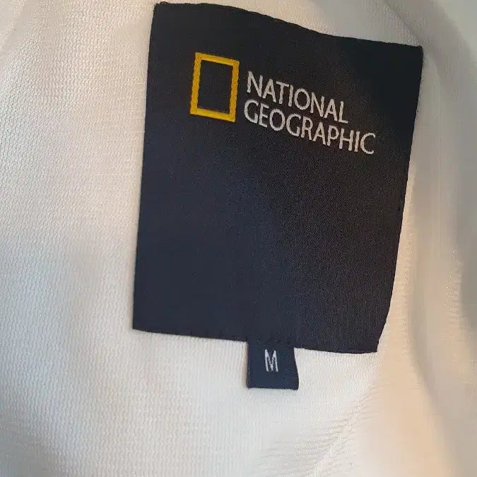 [BUNJANG] National Geographic White Fleece Jacket M / 내셔널지오그래픽 흰색 플리스 자켓m