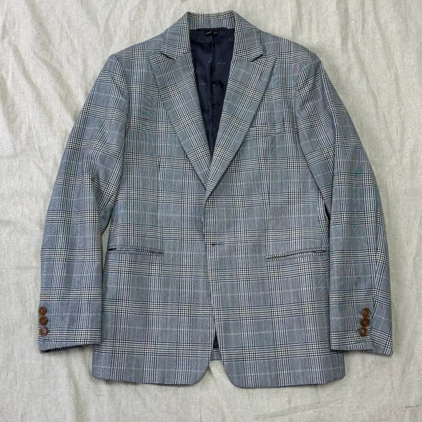 [BUNJANG] Vivienne Westwood Glen Check Single-Button Jacket (Size 50) / 비비안웨스트우드 원버튼 글렌체크 자켓 50