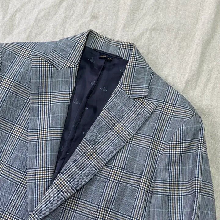 [BUNJANG] Vivienne Westwood Glen Check Single-Button Jacket (Size 50) / 비비안웨스트우드 원버튼 글렌체크 자켓 50