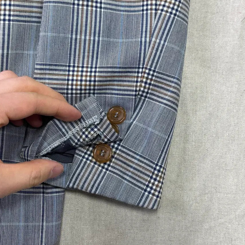 [BUNJANG] Vivienne Westwood Glen Check Single-Button Jacket (Size 50) / 비비안웨스트우드 원버튼 글렌체크 자켓 50