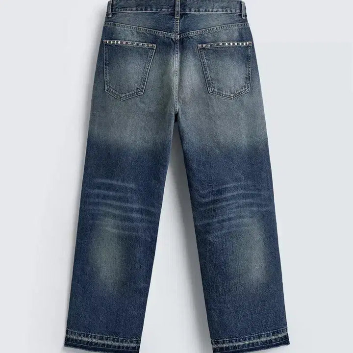 [BUNJANG] Zara Studded Loose Fit Jeans (EU 36 / KR 29) / [29] 자라 스터드 장식 루즈핏 진 새상품