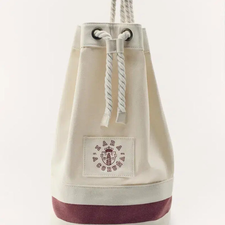 [BUNJANG] Zara 50th Anniversary Sailor Bag Canvas Gym Sack / 자라 50주년 캔버스 백 짐색 세일러 백 새상품