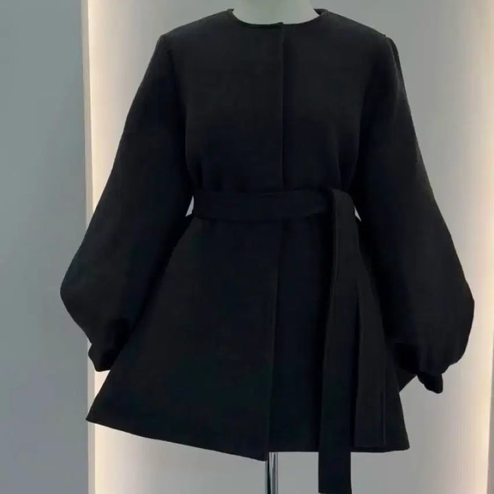 [BUNJANG] IU Belted Wool Flare Half Coat / (방장특가) 아이유 벨트 울 플레어하프코트 (새상품)