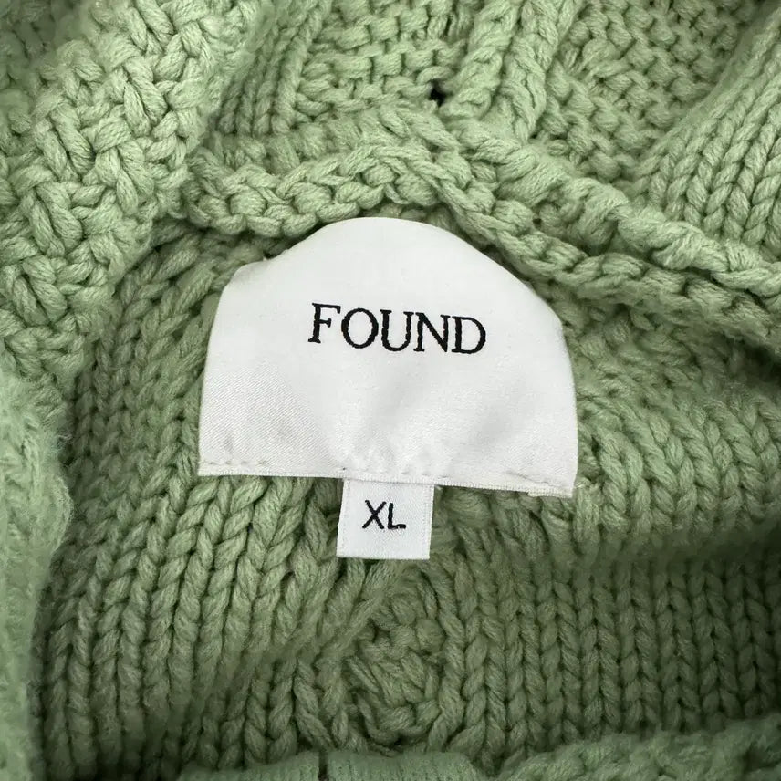 [BUNJANG] FOUND Knit Hooded Zip-Up Jacket XL / [XL] FOUND 니트 후드집업