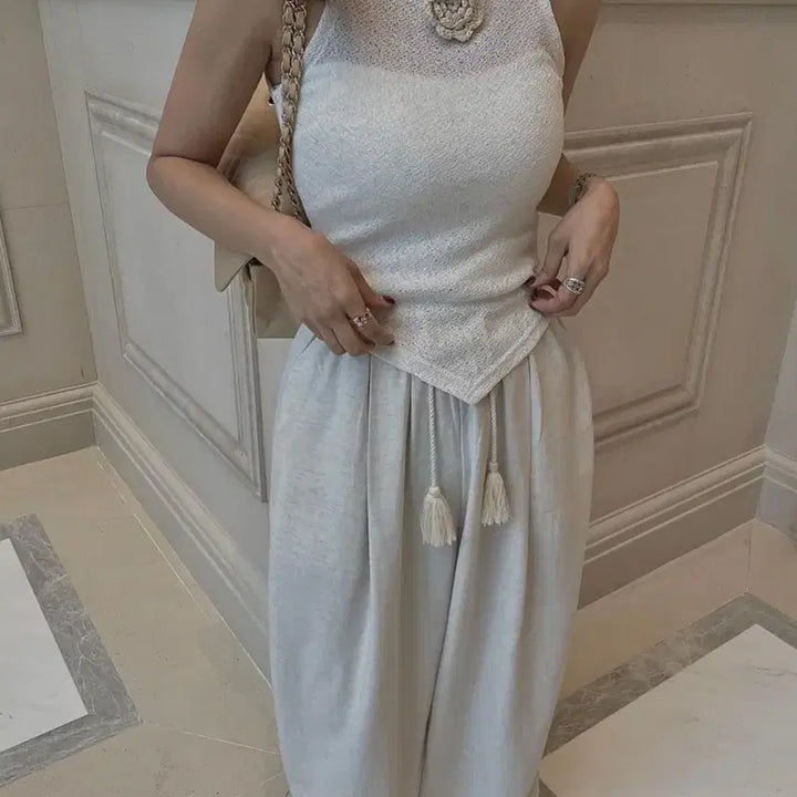 [BUNJANG] Mienne Linen Tassel Pants / 새상품 // 미엔느 태슬 린넨 팬츠 바지