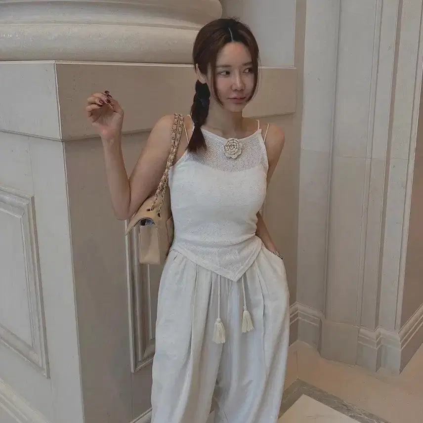 [BUNJANG] Mienne Linen Tassel Pants / 새상품 // 미엔느 태슬 린넨 팬츠 바지