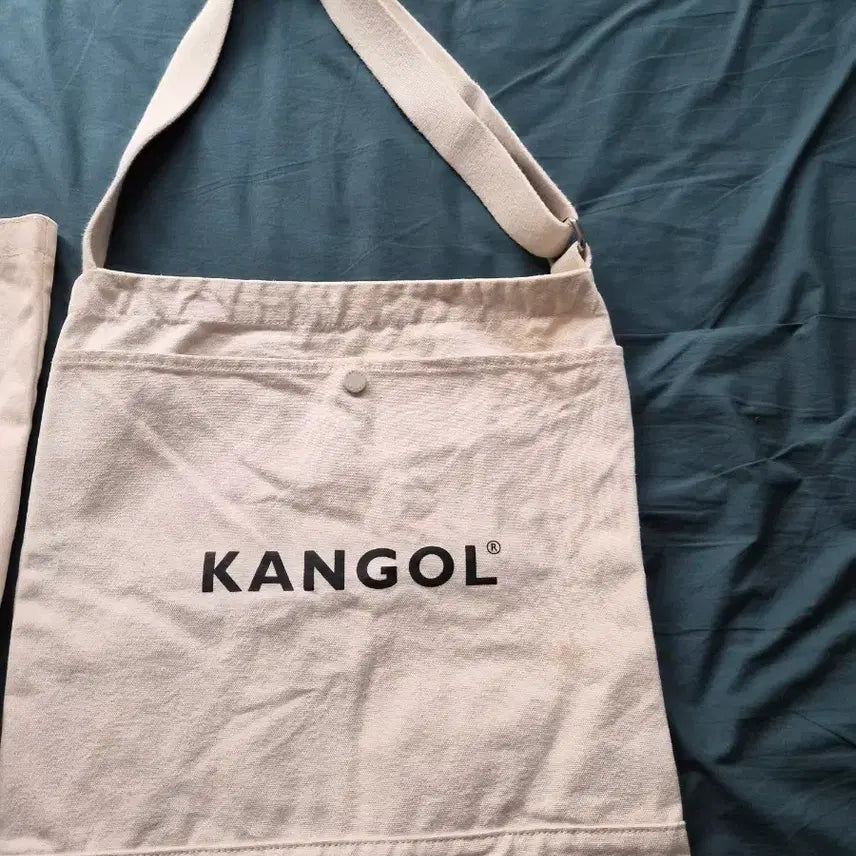 [BUNJANG] Nike x Kangol Canvas Shoulder Bag / Nike &amp;캉골 캔버스 숄더백 /사용감 있음
