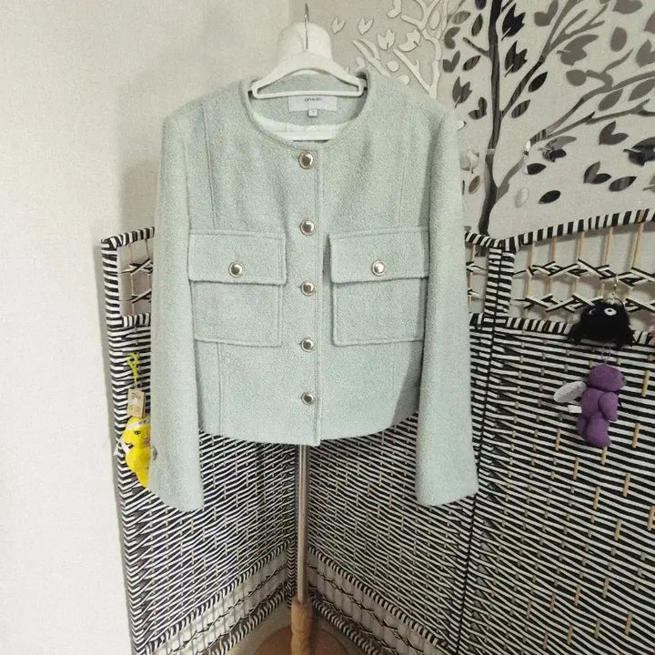 [SOLD OUT] 온앤온 트위드 자켓 민트색