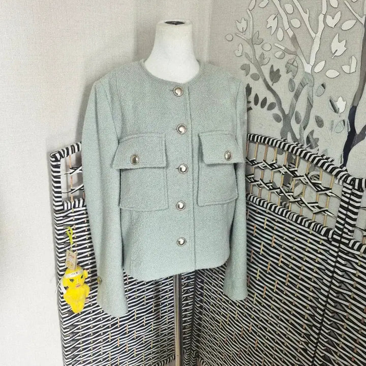 [SOLD OUT] 온앤온 트위드 자켓 민트색