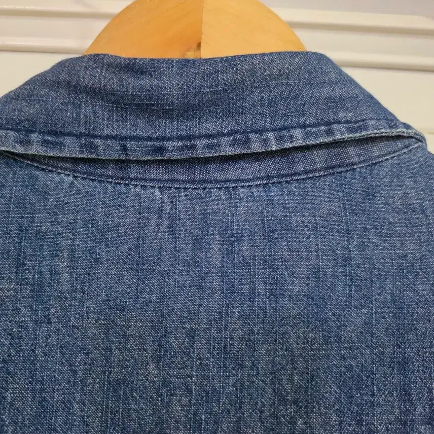[BUNJANG] Spring Summer Denim Shirt Dress / 봄 여름  청 남방셔츠 원피스   깨끗해요   가슴52