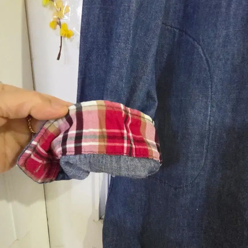 [BUNJANG] Spring Summer Denim Shirt Dress / 봄 여름  청 남방셔츠 원피스   깨끗해요   가슴52