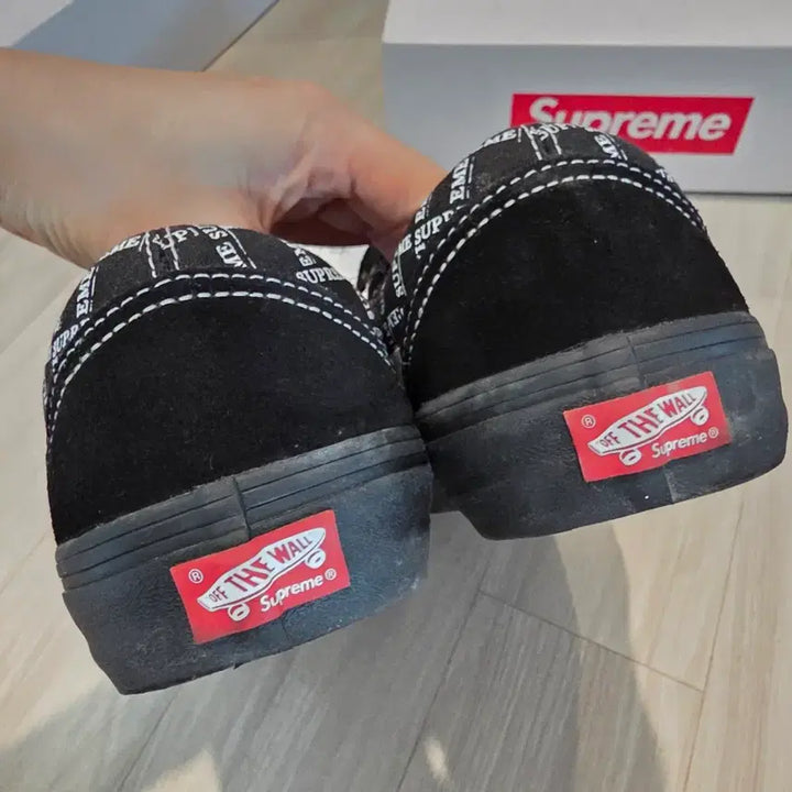 [BUNJANG] Supreme Vans Old Skool Pro Black Sneakers (Size 290) / 슈프림 반스 올드 스쿨 프로 블랙 290
