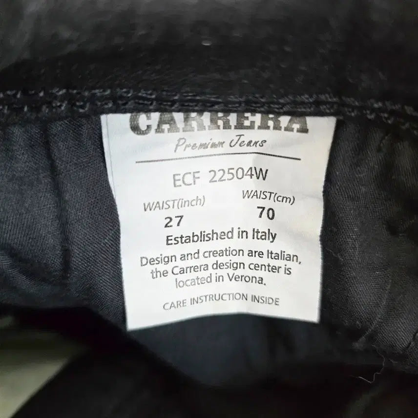 [BUNJANG] CARRERA Bootcut Black Denim Jeans / 카레라 청바지 부츠컷 흑청 스판 사이즈26 R4546
