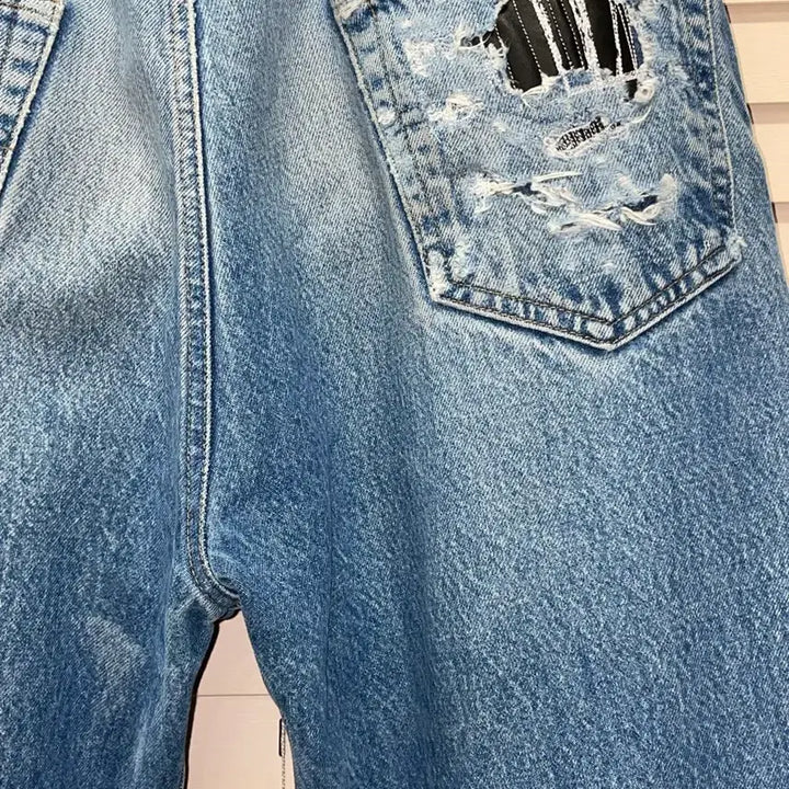 [BUNJANG] Carhartt Battleworn Ripped Denim Jeans / carhartt- battleworn ripped denim