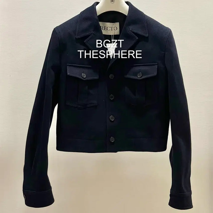 [BUNJANG] RECTO 26SS Signature Military Cotton Kyle Jacket Navy / 렉토 26SS 시그니쳐 밀리터리 코튼 카일 자켓 네이비