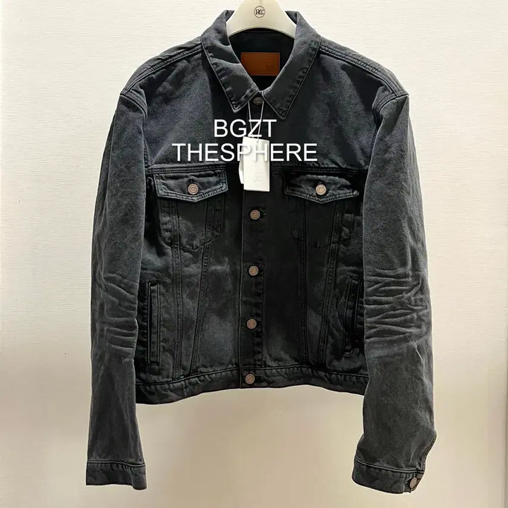 [BUNJANG] RECTO 26SS Signature Denim Trucker Vincent Jacket Dark Grey / 렉토 26SS 시그니쳐 데님 트러커 빈센트 자켓 다크 그레이