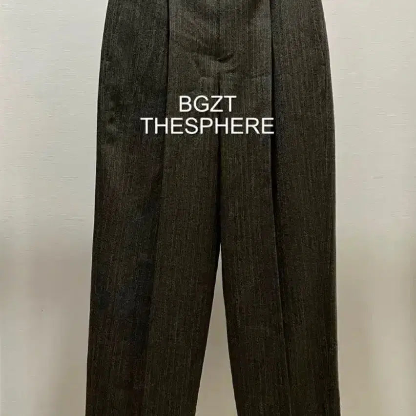 [BUNJANG] Recto 26SS Broken Herringbone Setup Suit Pants Dark Khaki Grey / 렉토 26SS 브로큰 헤링본 셋업 수트 팬츠 다크 카키 그레이