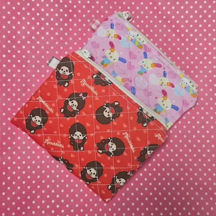 [BUNJANG] Monchhichi Usahana Quilting Coin Purse / 몬치치 우사하나 퀼팅 동전지갑