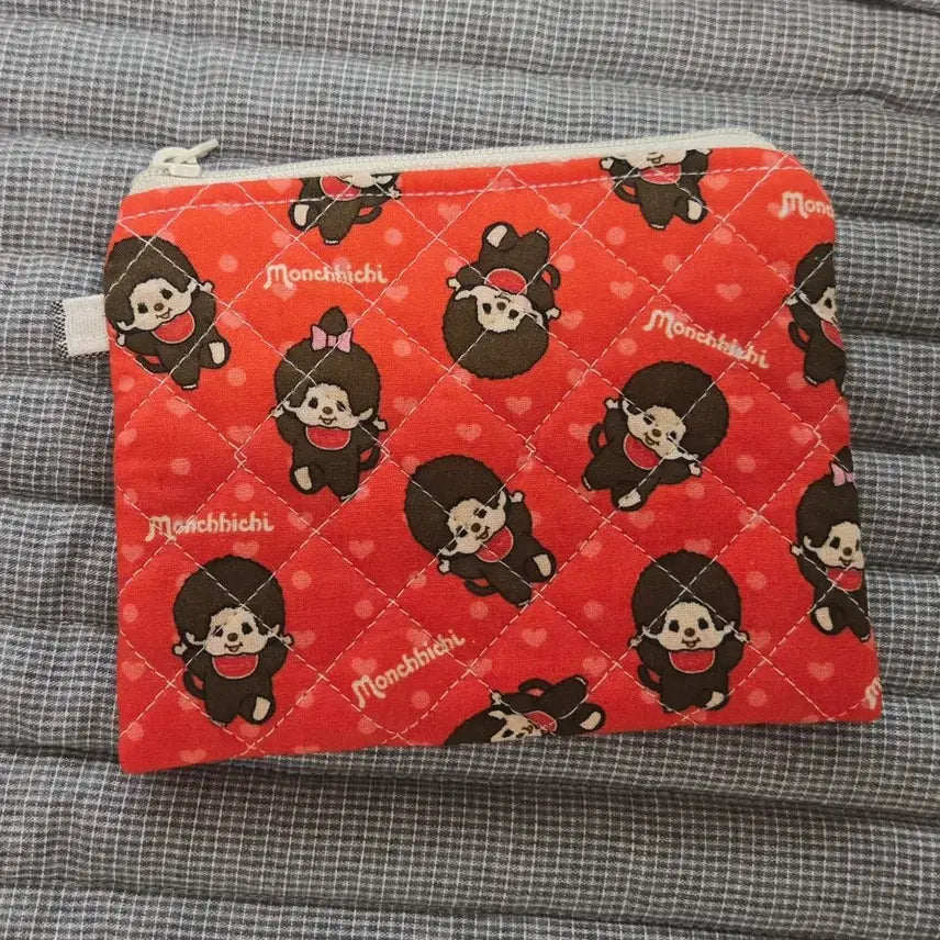 [BUNJANG] Monchhichi Usahana Quilting Coin Purse / 몬치치 우사하나 퀼팅 동전지갑
