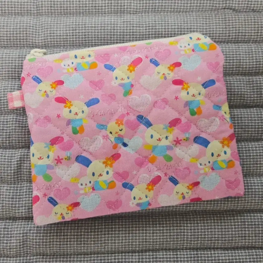 [BUNJANG] Monchhichi Usahana Quilting Coin Purse / 몬치치 우사하나 퀼팅 동전지갑