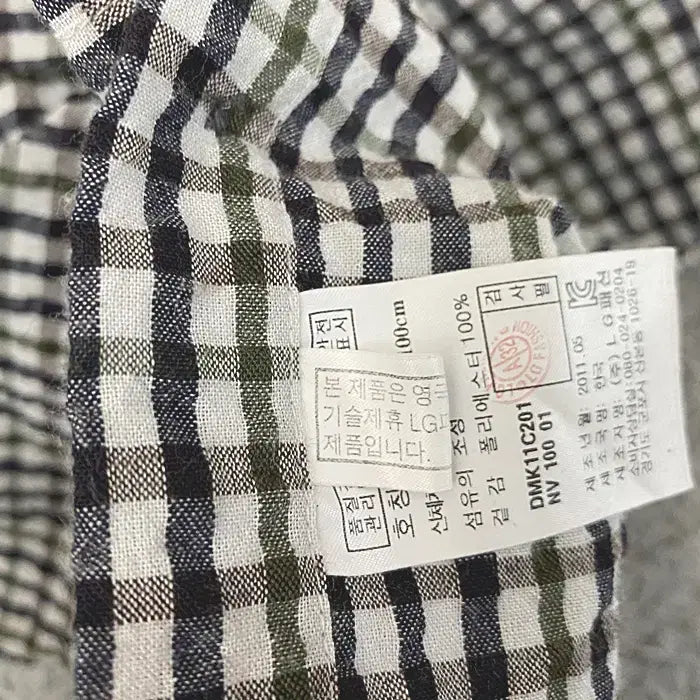 [SOLD OUT] 닥스 반팔 체크 셔츠 100