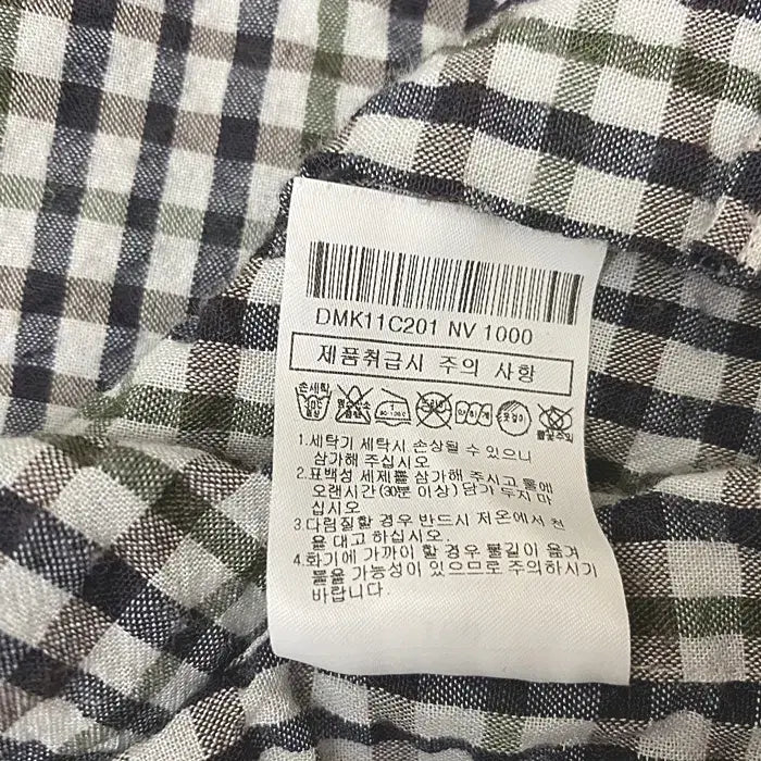 [SOLD OUT] 닥스 반팔 체크 셔츠 100