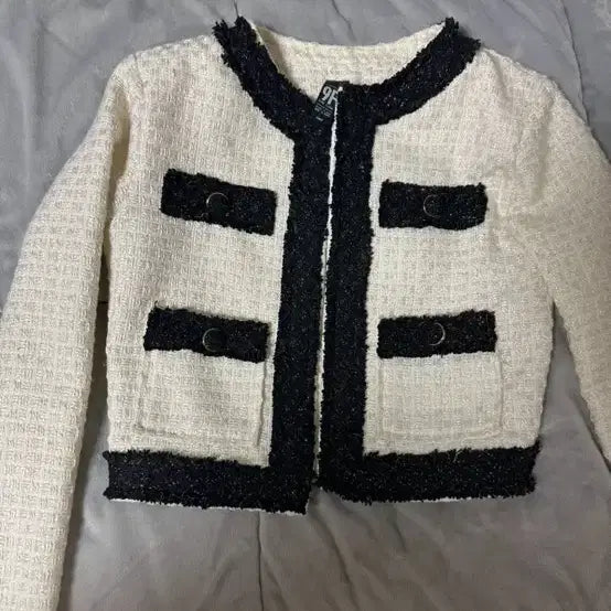 [BUNJANG] Ivory Tweed Jacket / 아이보리 트위드 자켓