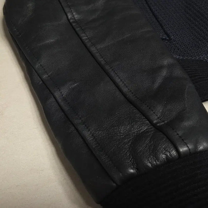 [BUNJANG] Time Homme Leather Blouson Jacket / 타임 옴므 가죽 블루종 점퍼