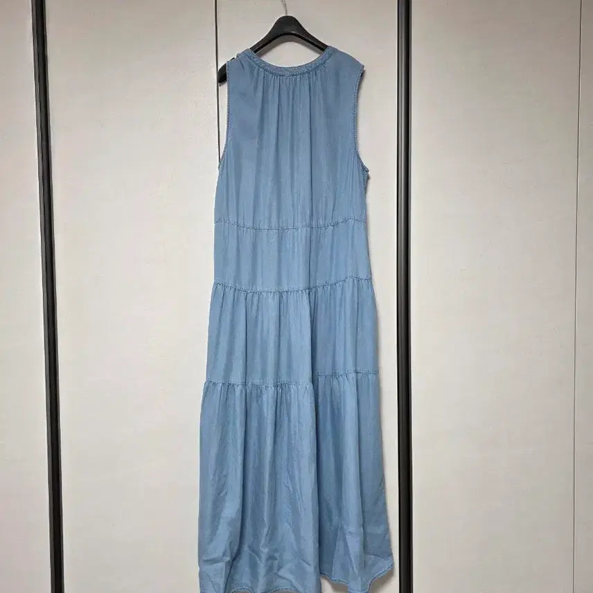 [BUNJANG] DKNY Tencel Sleeveless Long Dress / dkny 슬리브리스 텐셀 롱원피스