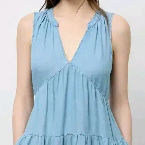 [BUNJANG] DKNY Tencel Sleeveless Long Dress / dkny 슬리브리스 텐셀 롱원피스
