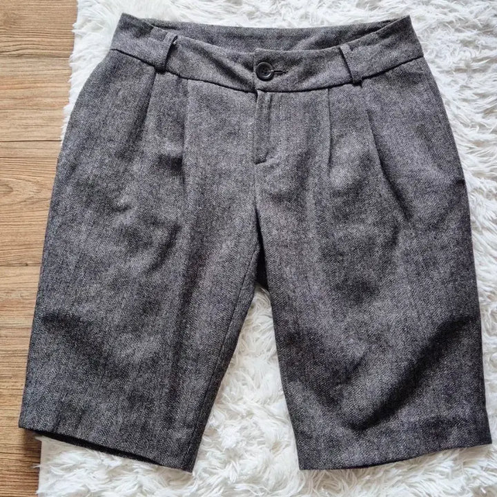 [BUNJANG] Herringbone Half Pants Shorts Size 27-28 / 헤링본 하프 팬츠 반바지27~28