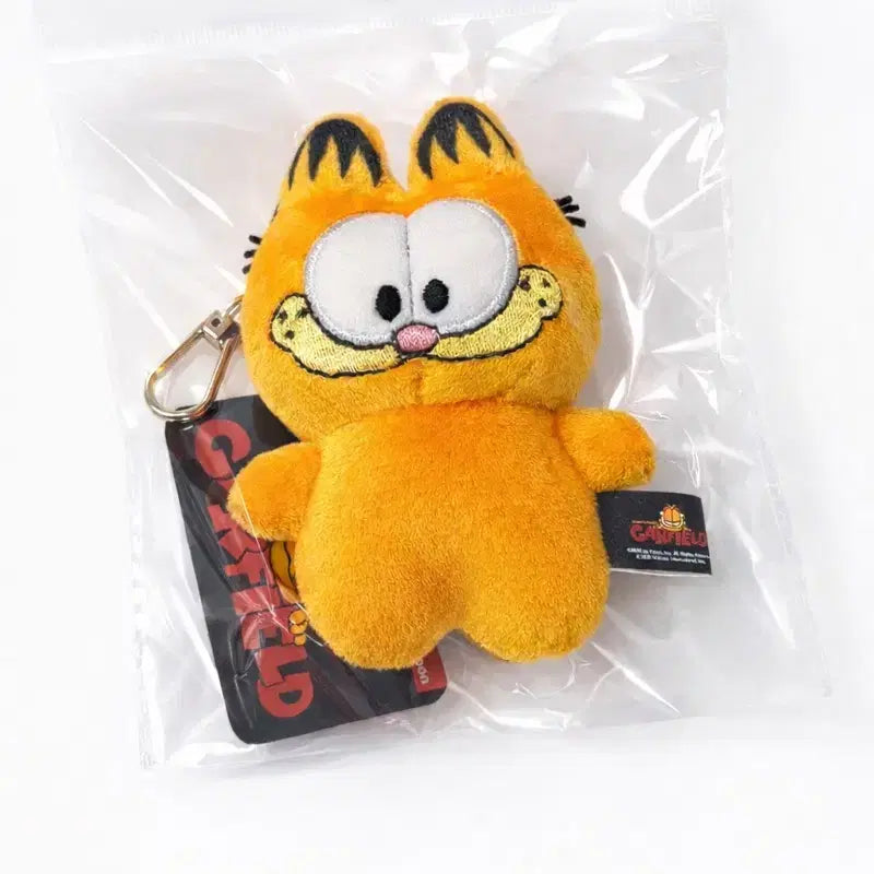 [BUNJANG] Garfield Mini Plush Keychain / 가필드 미니 인형 키링 정품 새상품 가방 키링