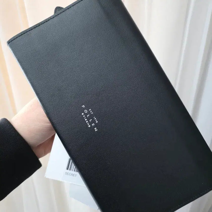 [BUNJANG] Polene Black Leather Long Wallet Passport Holder / 폴렌 블랙 가죽 장지갑 여권지갑 보딩패스