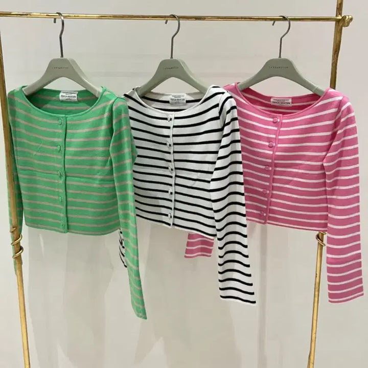 [SOLD OUT] 타라바이모션 숄더 가디건 그린