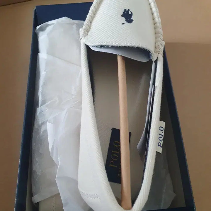 [BUNJANG] Polo Ralph Lauren White Loafers / 폴로 랄프로렌 화이트 로퍼 새상품