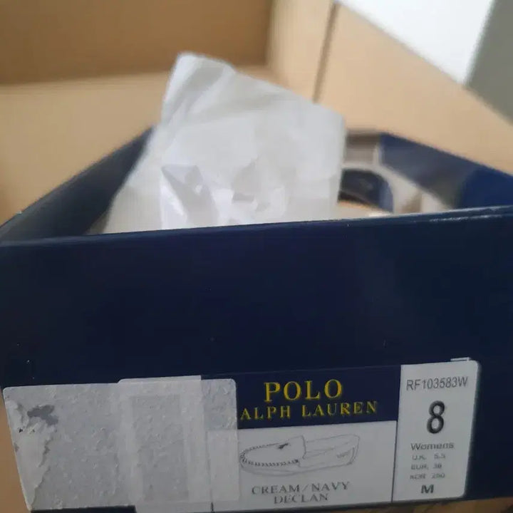 [BUNJANG] Polo Ralph Lauren White Loafers / 폴로 랄프로렌 화이트 로퍼 새상품