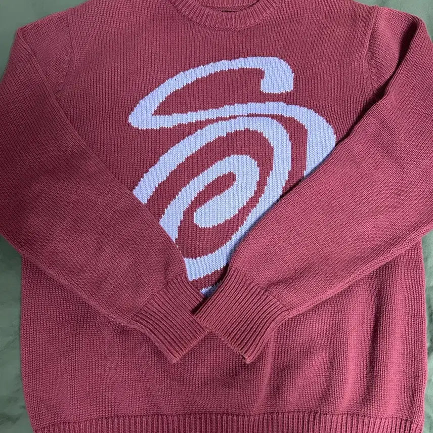 [BUNJANG] Stussy S-Curly Knit Burgundy / 스투시 s컬리 니트 버건디