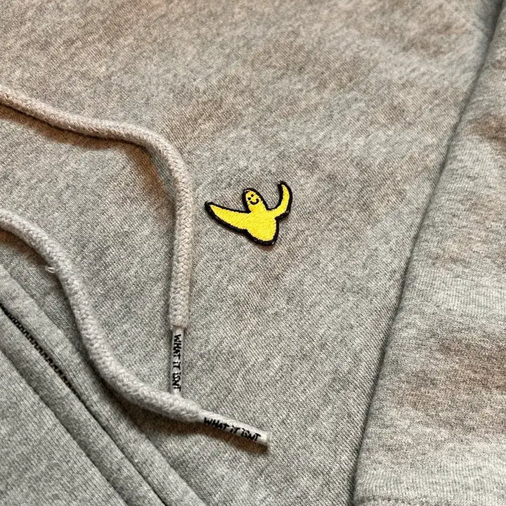 [BUNJANG] What it isnt Hooded Zip-up Gray L / 와릿이즌 후드집업 L 회색 그레이 라지 와키윌리 마크곤잘레스